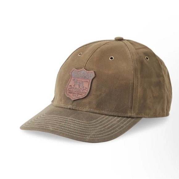 Polo Ralph Lauren Hat Men’s Brown Oilcloth Wax Hat Guide Sportsman Hunting - Picture 1 of 9